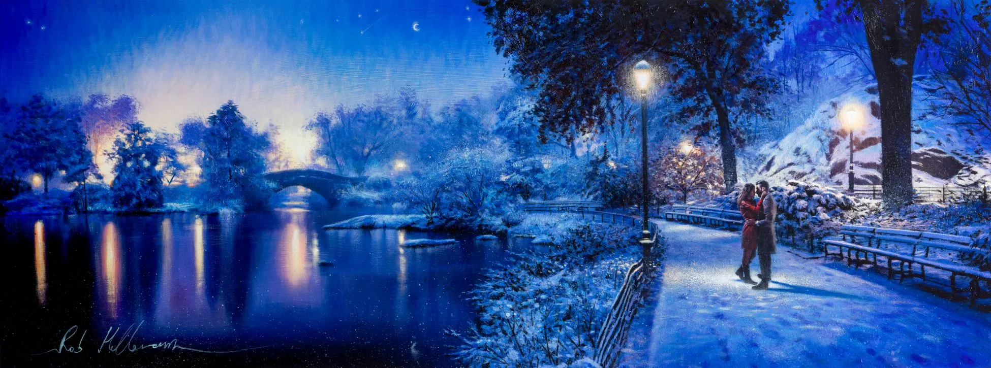 I Gave You My Heart In New York Central Park Canvas by Rob Hefferan