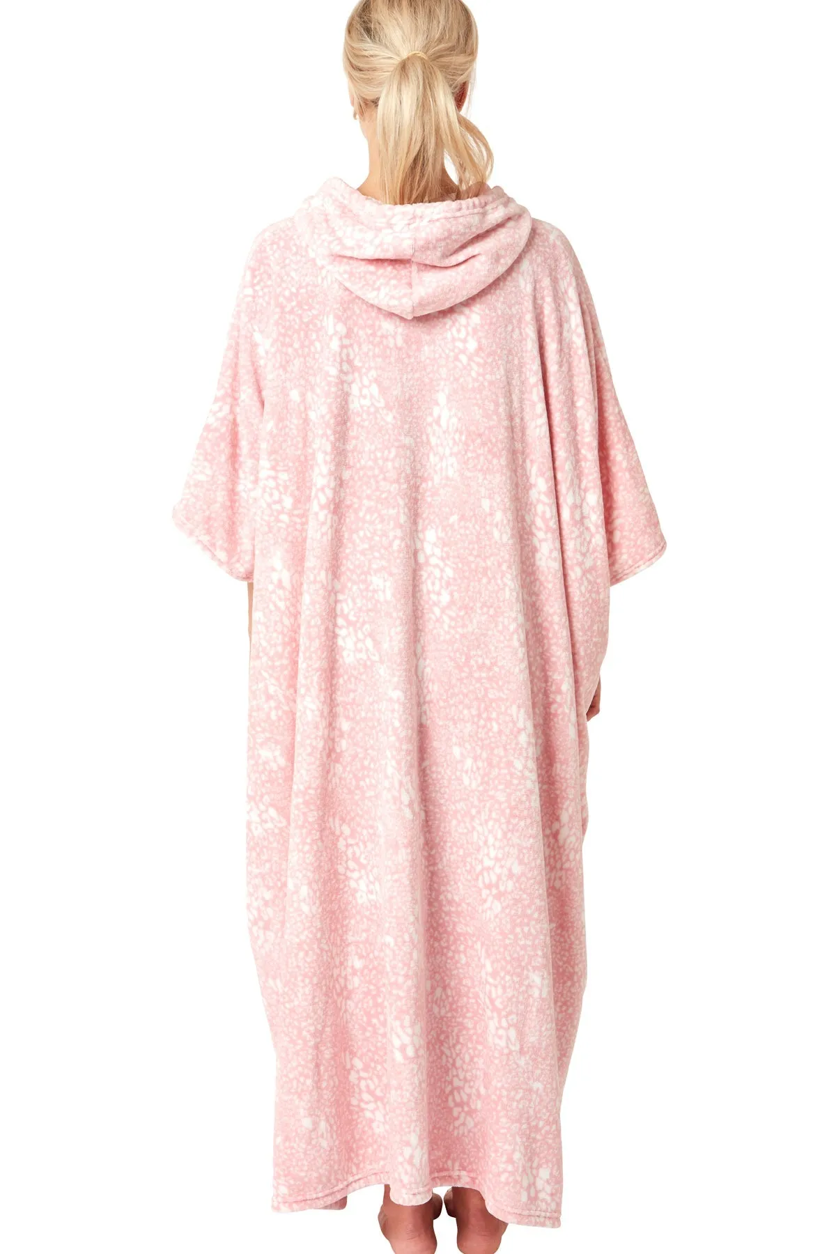 Indigo Sky Edit Pastel Animal Print  Cosy Poncho