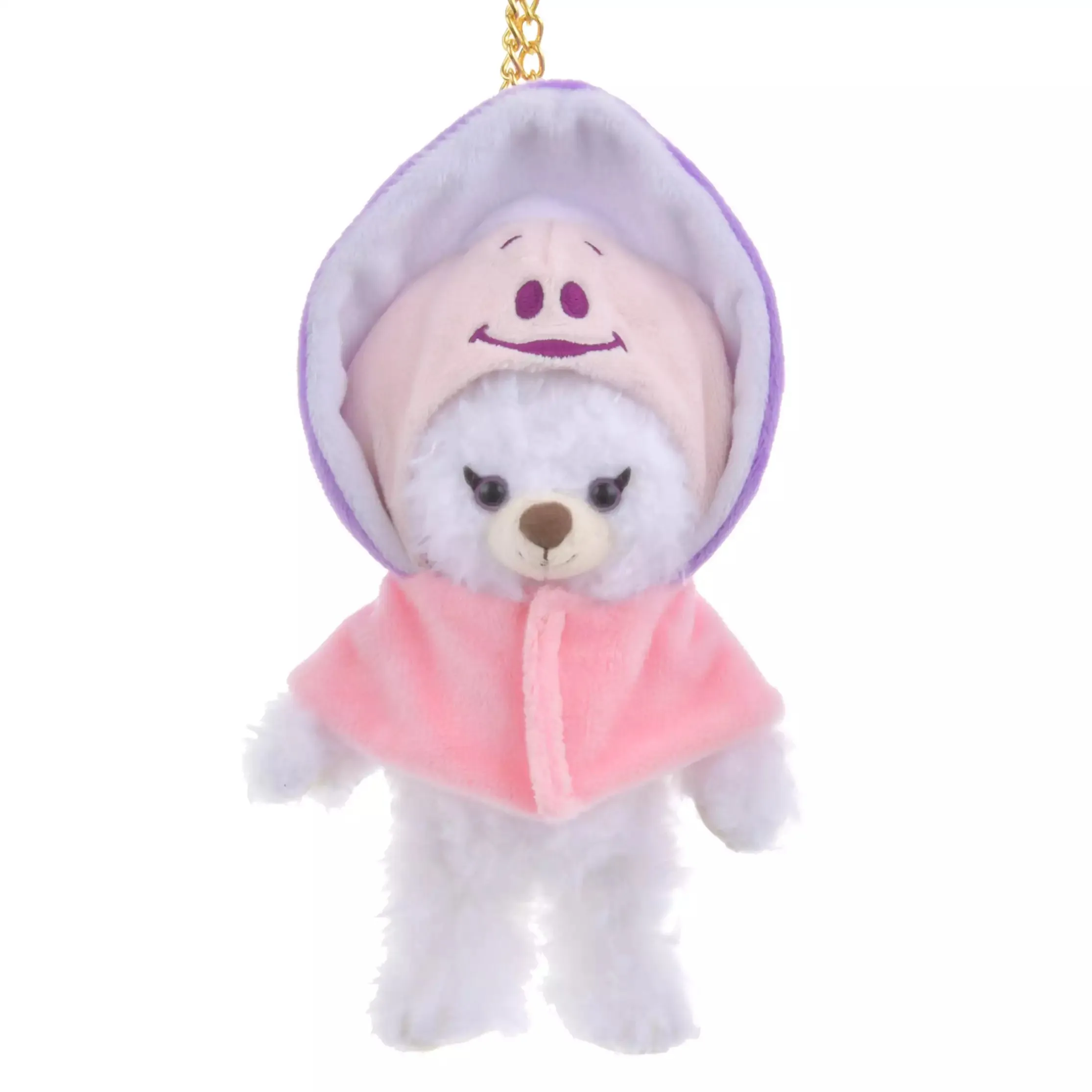 JDS- UniBearsity Plush Keychain Costume Poncho x Young Oyster