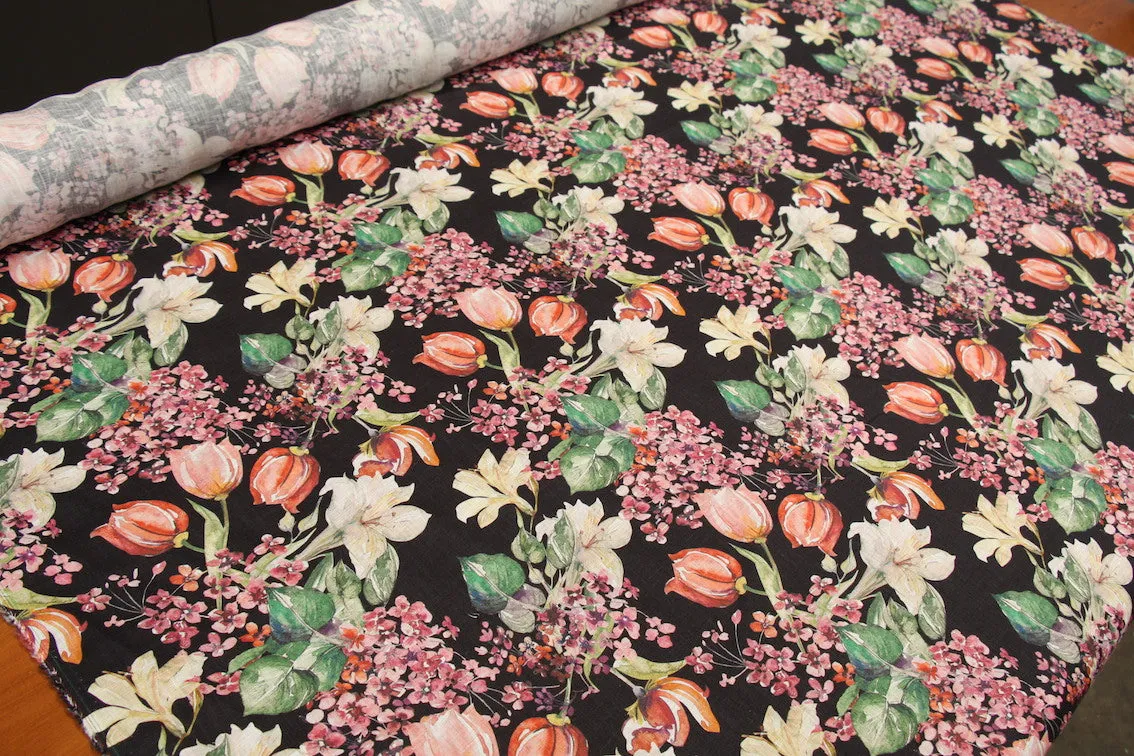 Katie's Garden Printed Linen