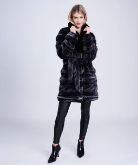 Keeva Coat - Black/Grey