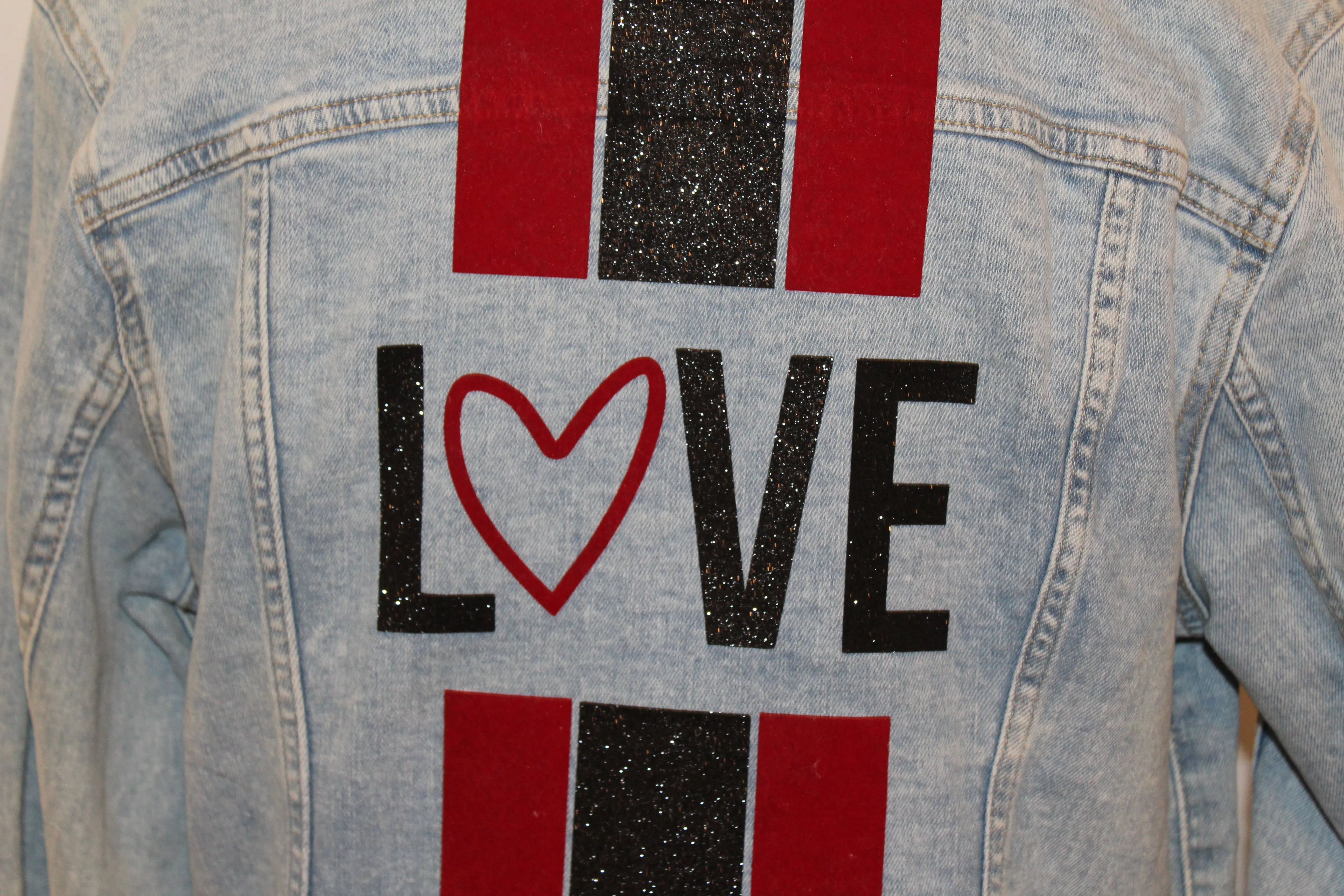 Light Denim "LOVE" Jacket