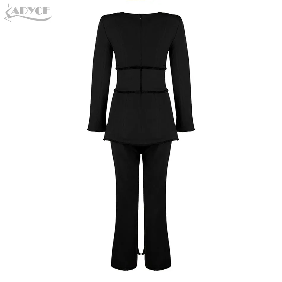 Long Sleeve Pullover&Pants OL Women Set