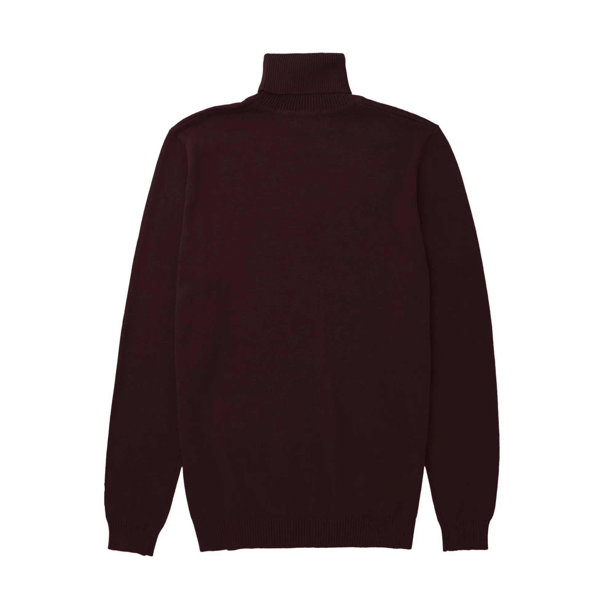 Long Sleeve Turtle Neck Sweater by Lorenzo Franco - Burgundy