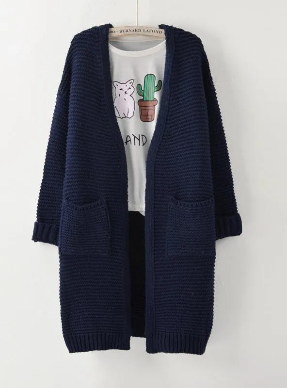 LONG SWEATER CARDIGAN FASHION AUTUMN WINTER LONG SLEEVE