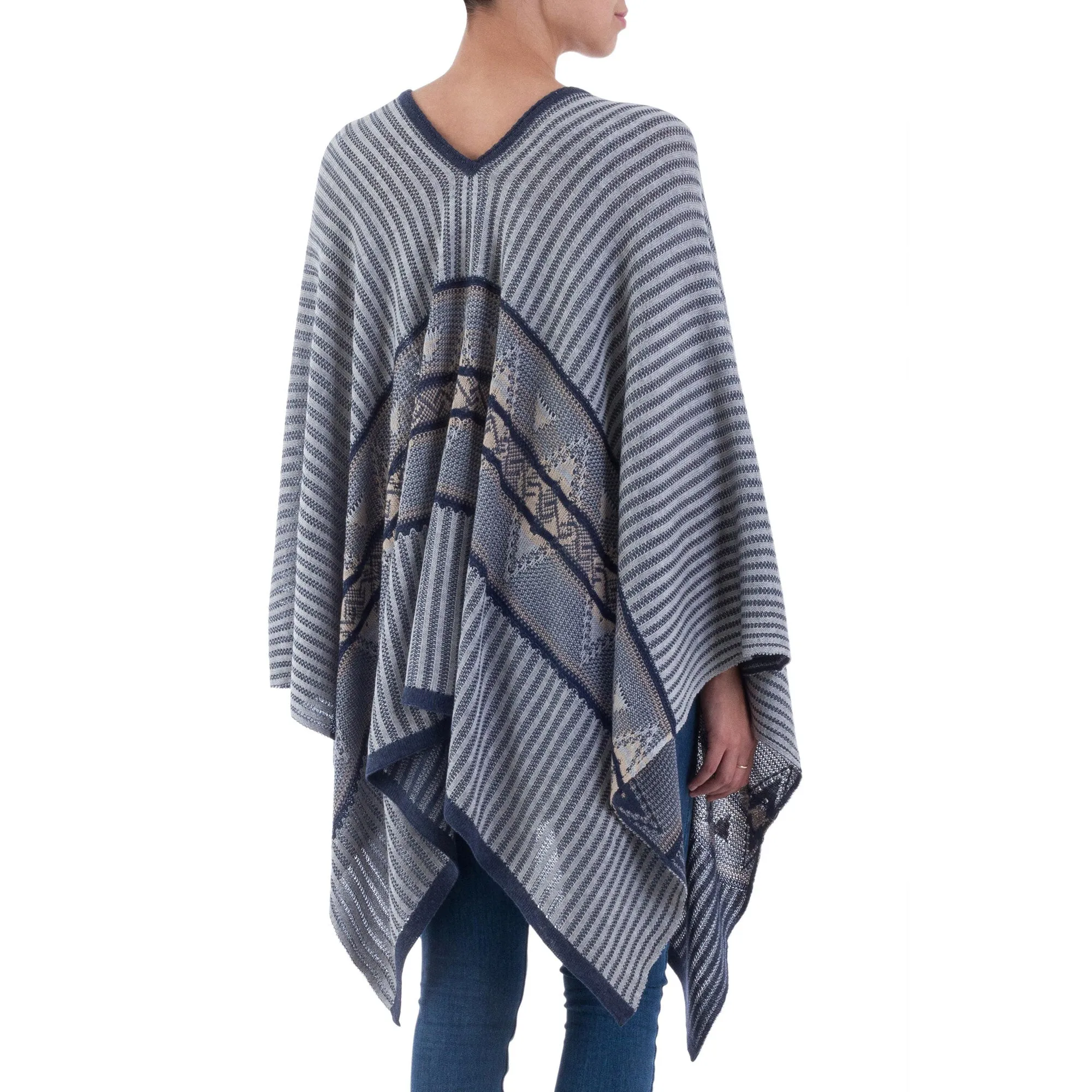 Memories Past Geometric Bohemian Poncho