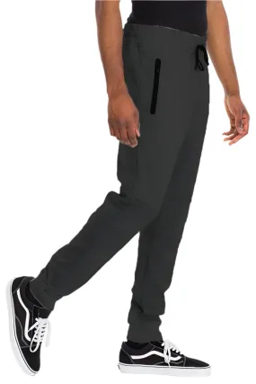 Mens Dark Grey Heathered Sweat Pants Joggers