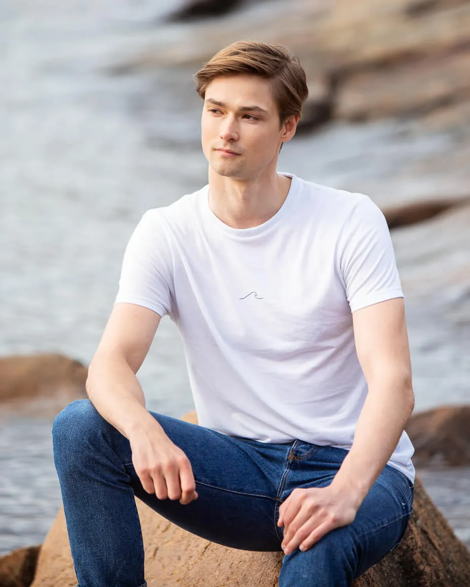 Men's Eco Ocean T-Shirt in Arctic White