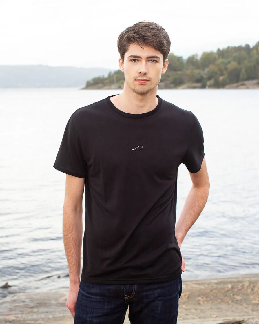 Men's Eco Ocean T-Shirt in Midnight Black