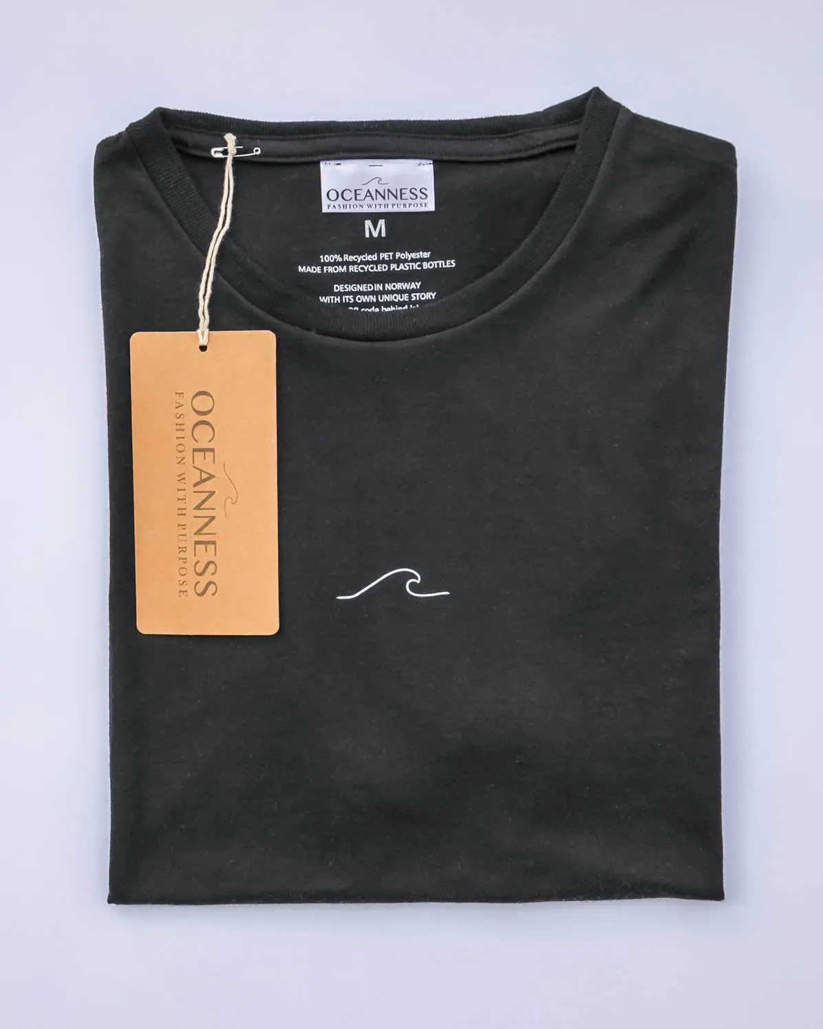 Men's Eco Ocean T-Shirt in Midnight Black