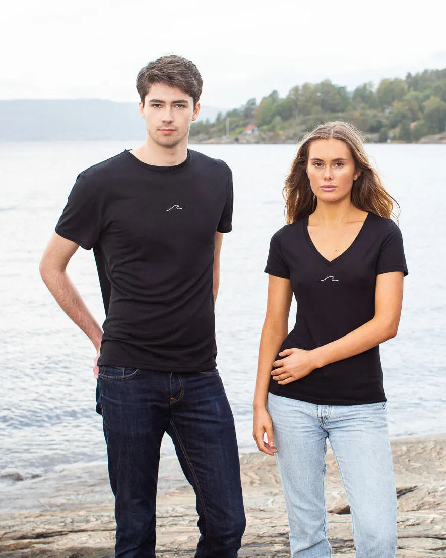 Men's Eco Ocean T-Shirt in Midnight Black