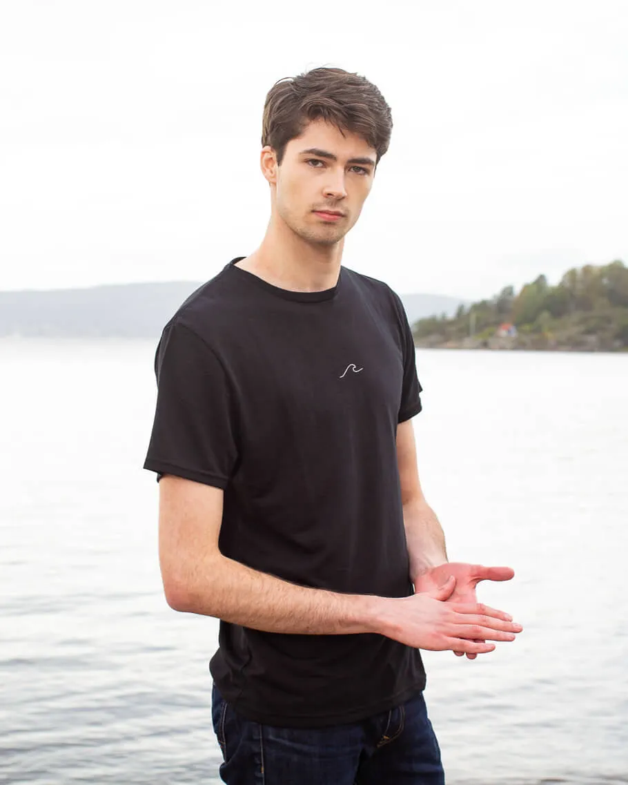 Men's Eco Ocean T-Shirt in Midnight Black