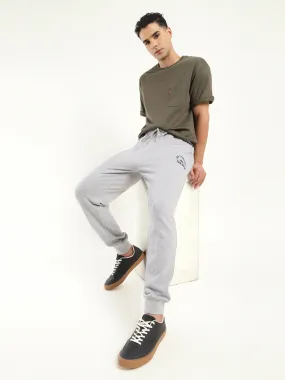 Men's Regular Fit Grey Joggers