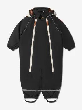 Mini Rodini Baby Alaska Panda Snowsuit in Black