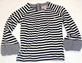 Mirtillo Black and White Stripe Top