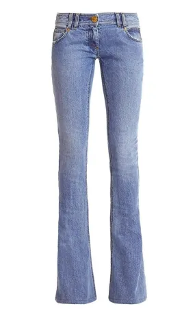 Monogram Low-Rise Bootcut Jeans