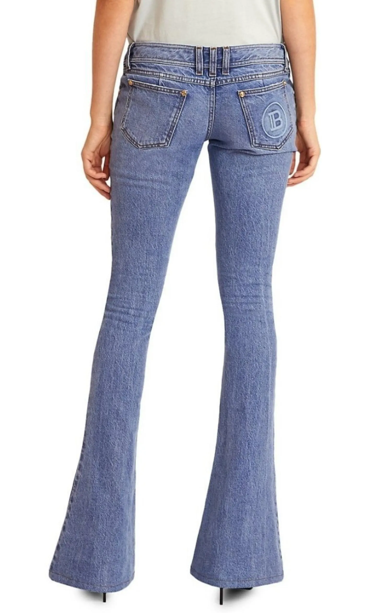 Monogram Low-Rise Bootcut Jeans