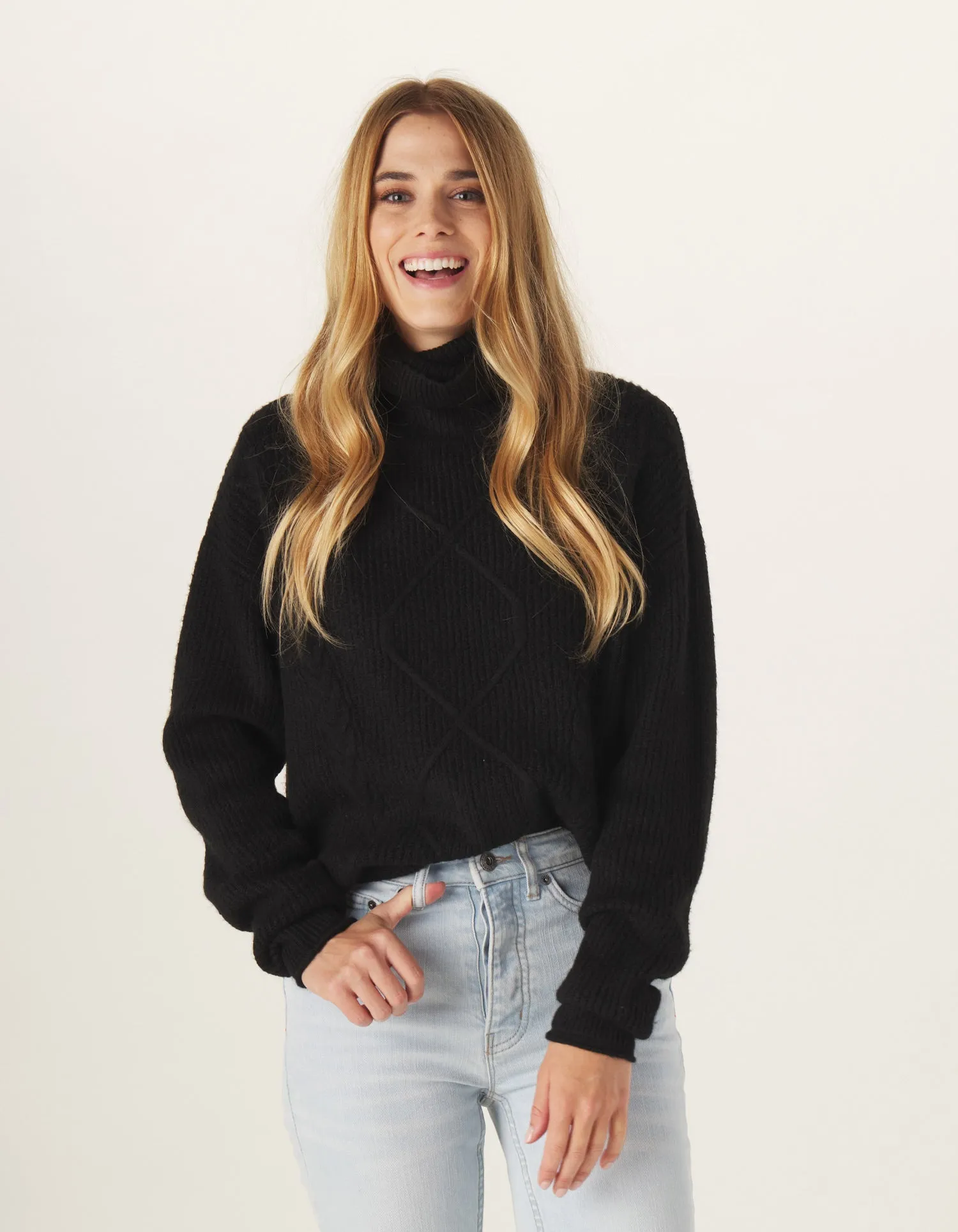 Monterosa Turtleneck Sweater in Black