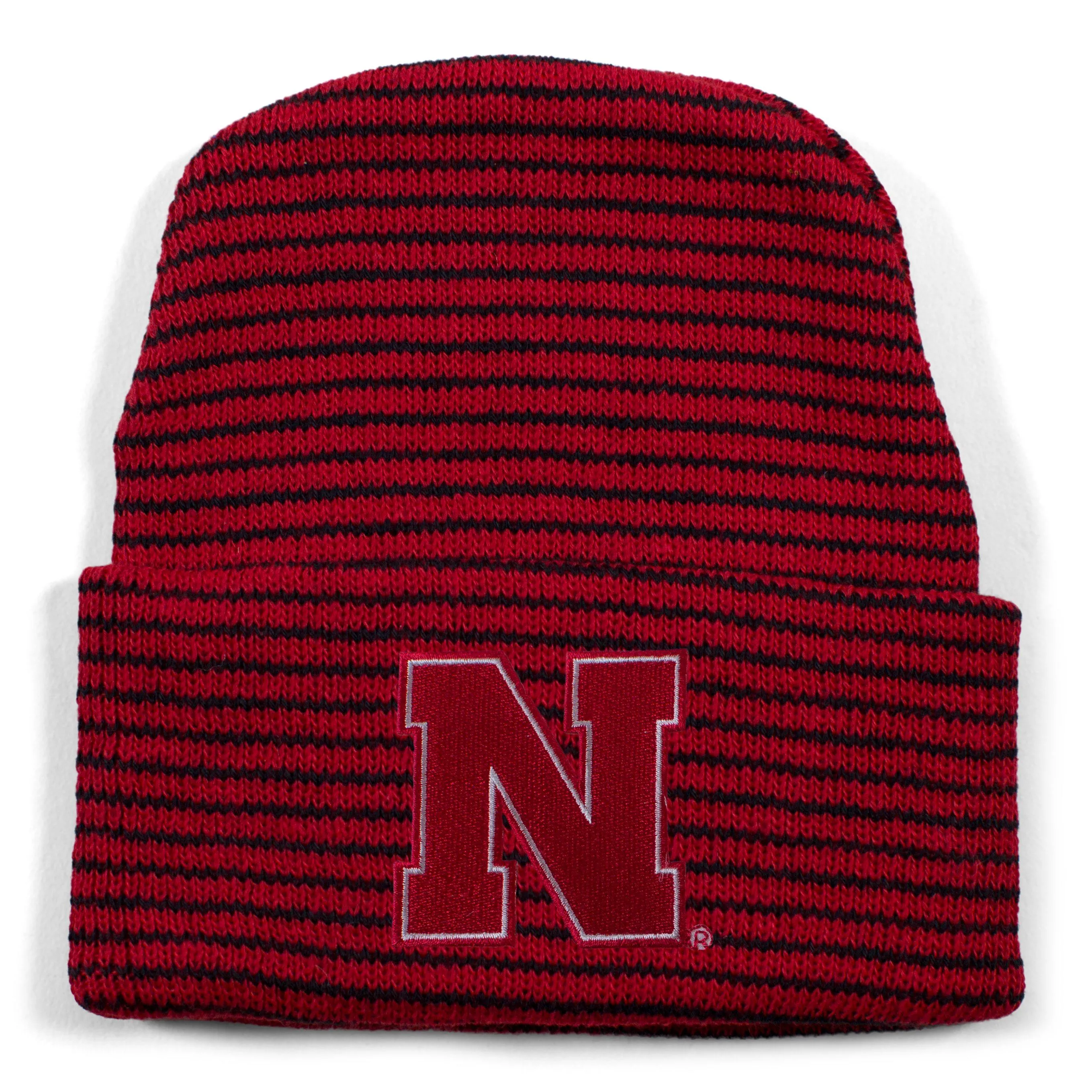 Nebraska Stripe Knit Cap