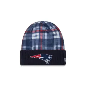 New England Patriots NFL New Era Men's Navy 2024 Official Sideline Statement Cuff Knit Hat