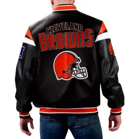 NFL Cleveland Browns Leather Jacket