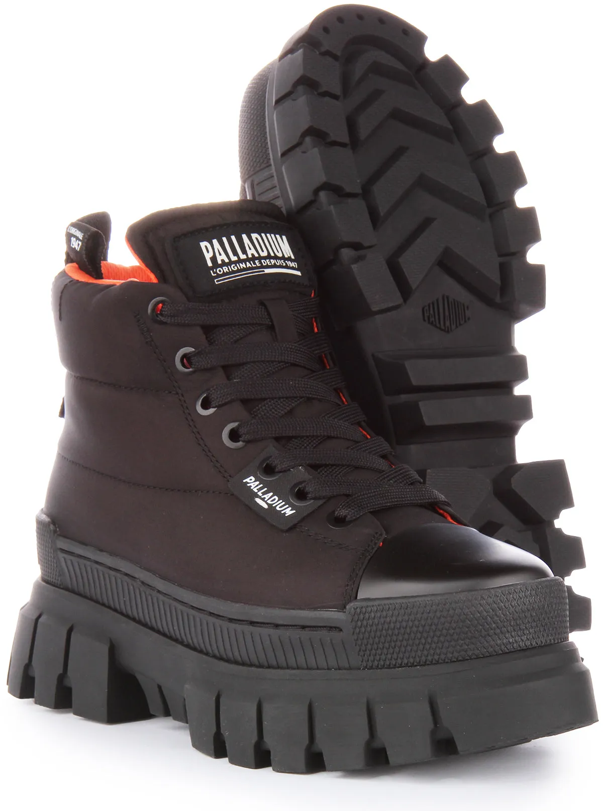 Palladium Revolt Overcush Platforms In Black For Women