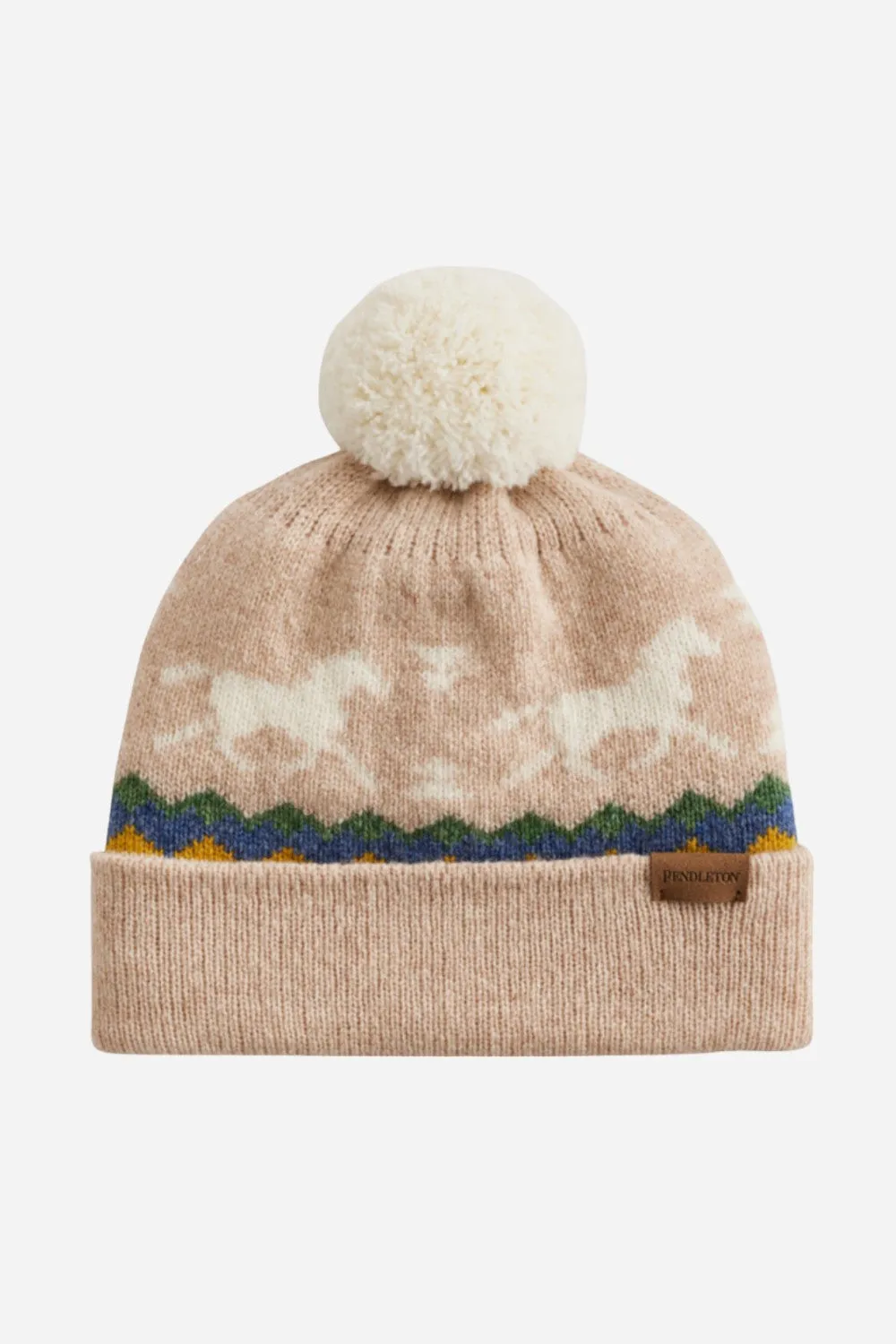 Pendleton Woolen Mills Hat With Pom Pom - Horse