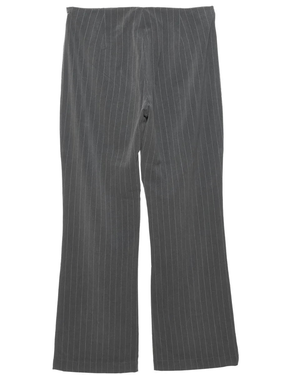 Pinstripes Grey Trousers - W30 L30