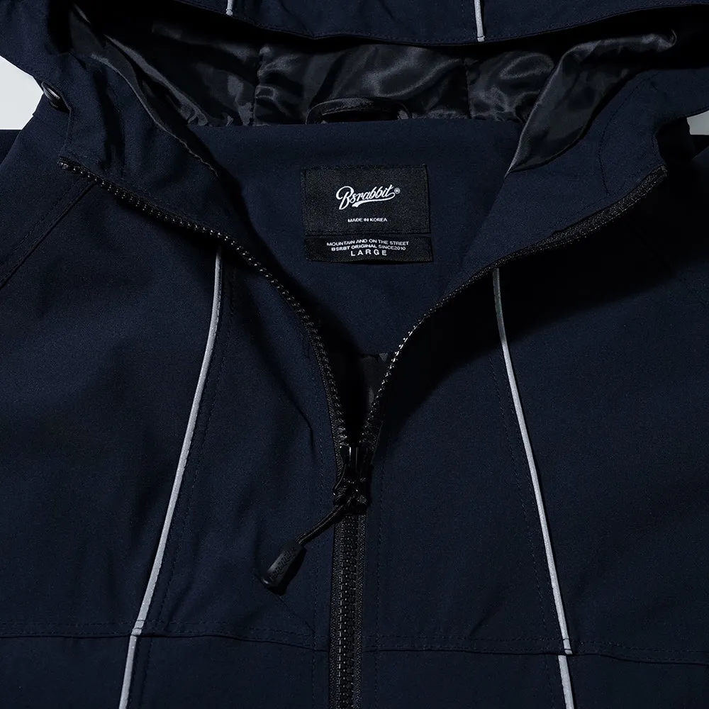 PP STRETCH HOODED JACKET NAVY