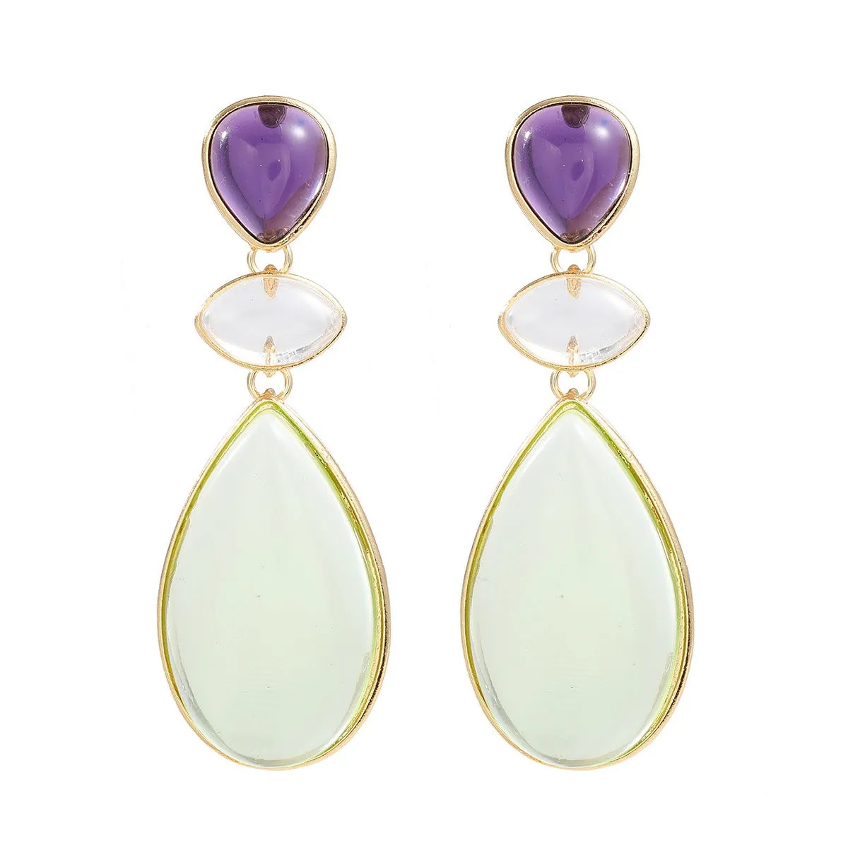 Pre Order:  Water Drop Morandi Color Earrings