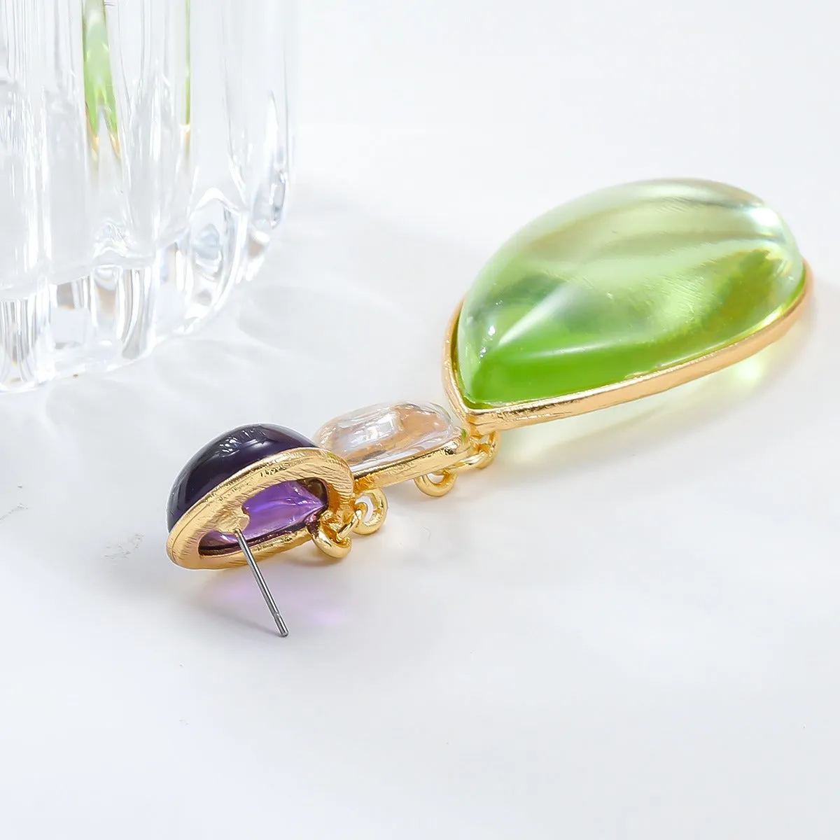 Pre Order:  Water Drop Morandi Color Earrings