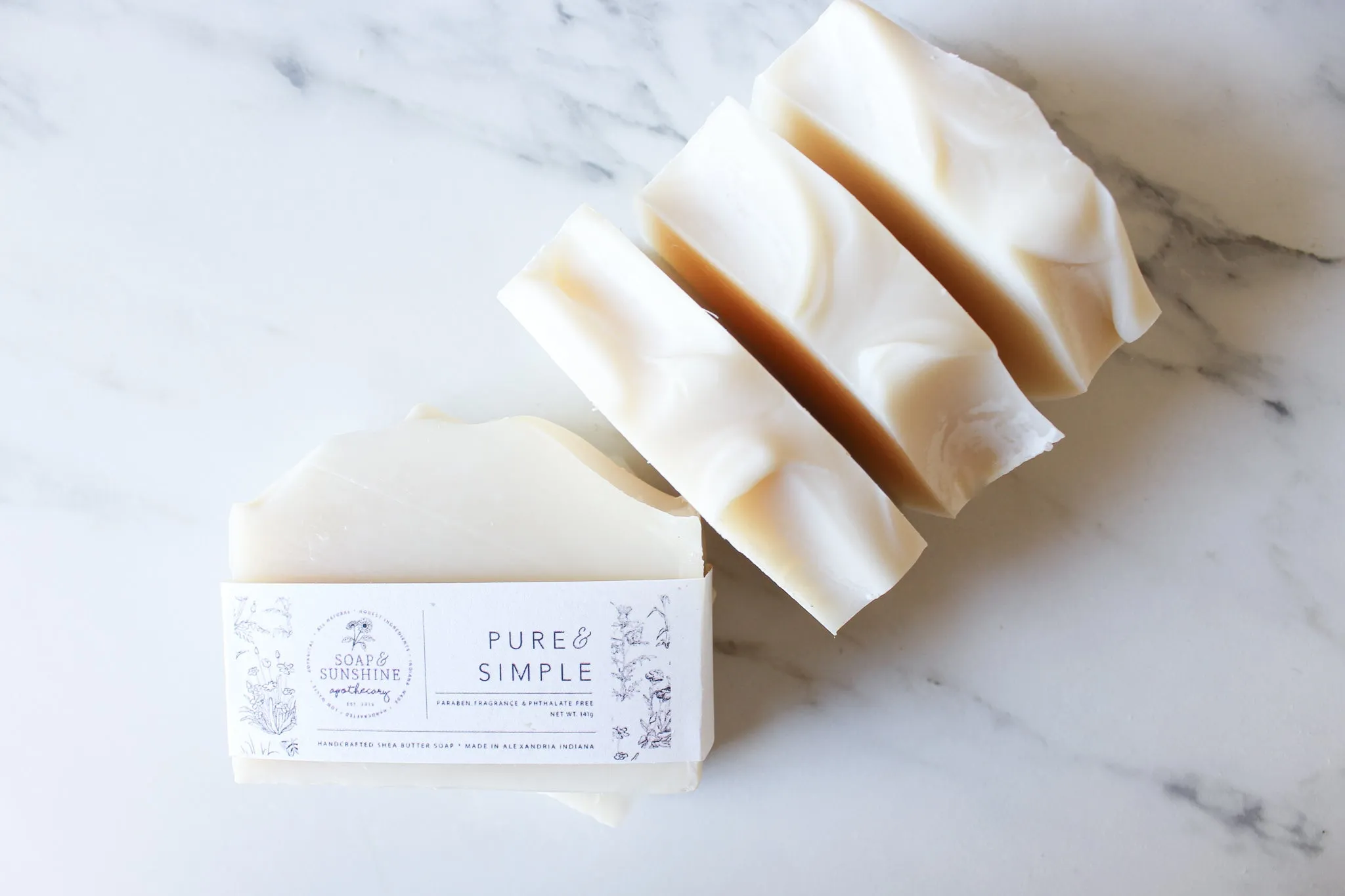 Pure & Simple (Unscented) -  Handcrafted Soap Bar