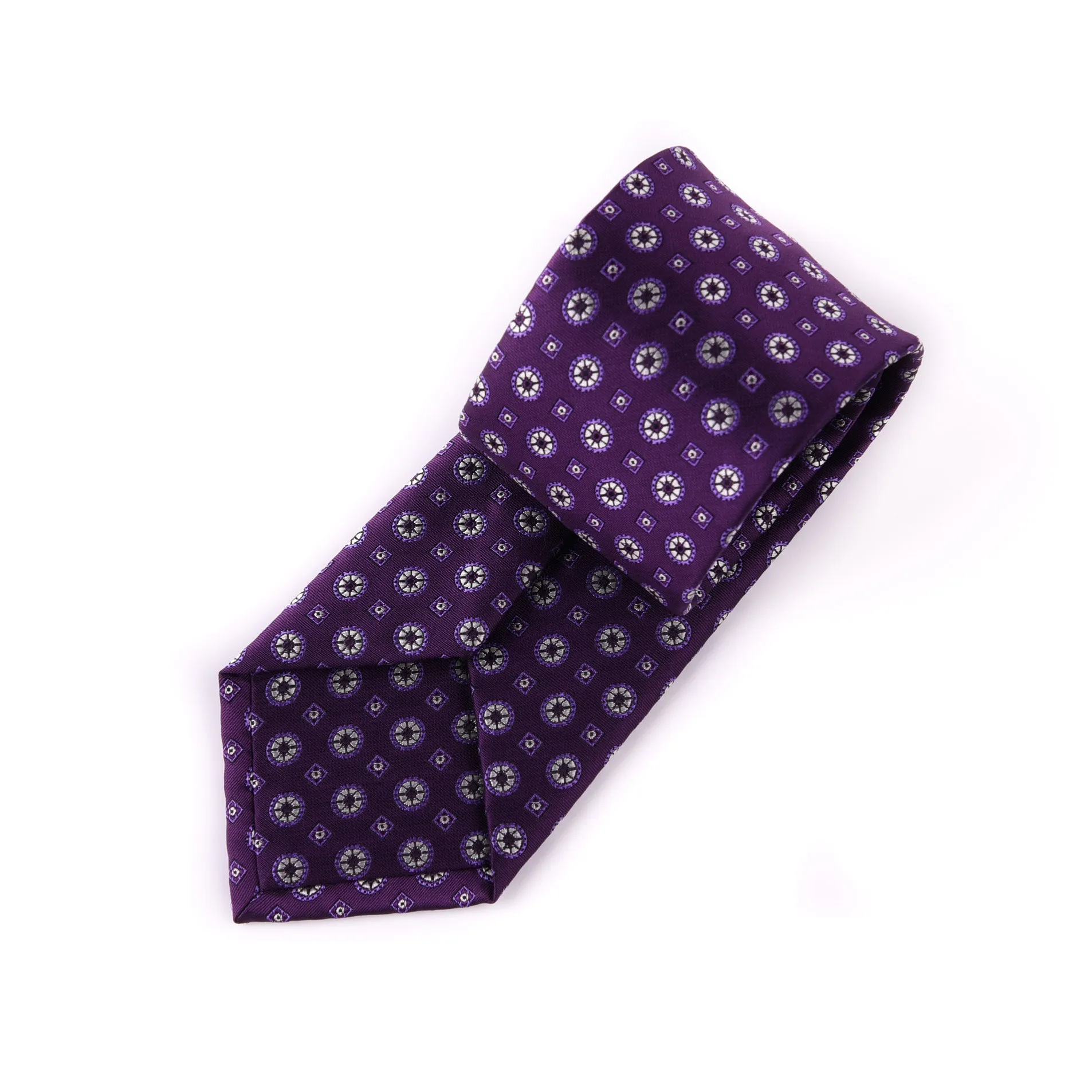 Purple Pattern Style 3" Necktie Business Elegance  For Formal Business Occasion