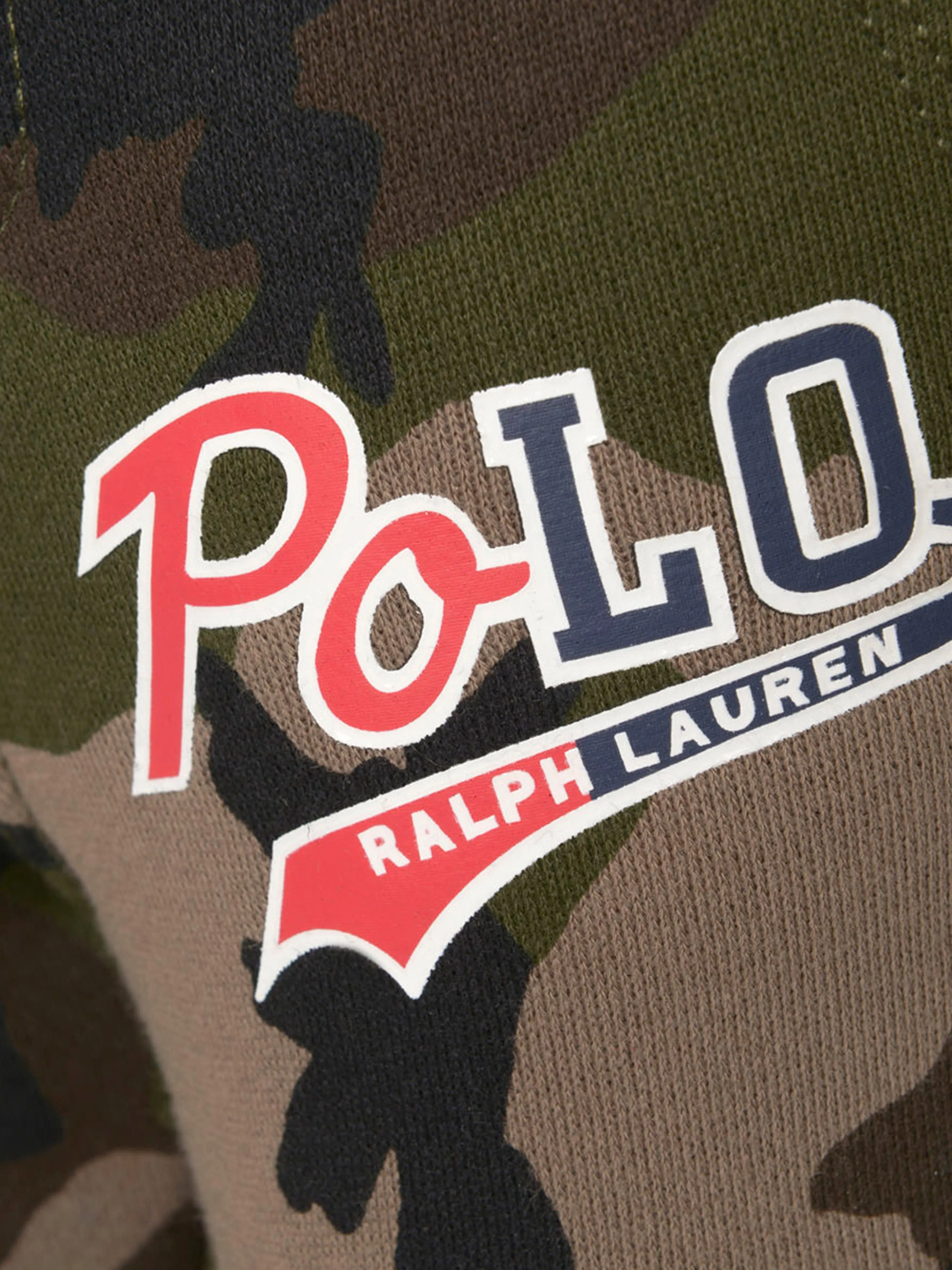 Ralph Lauren Boys Green Camouflage Logo Joggers