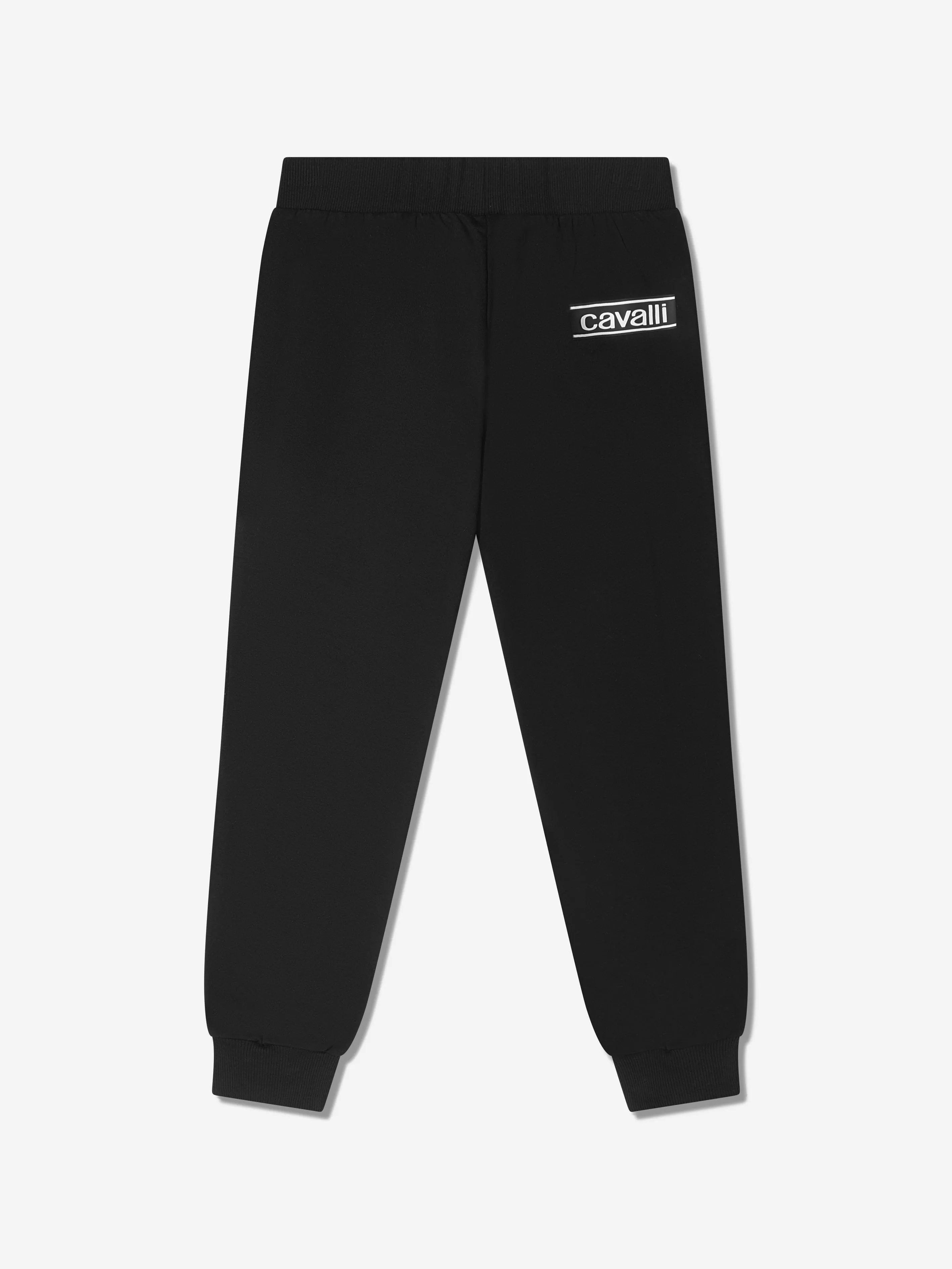 Roberto Cavalli Boys Cotton Logo Tape Joggers