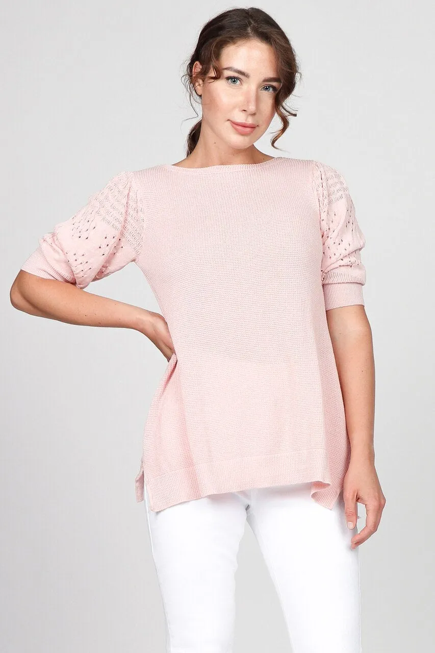 S4768 Boat Neck Sweater Tunic