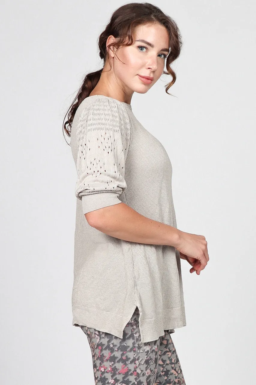 S4768 Boat Neck Sweater Tunic