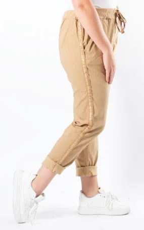 Side Strap Magic Jogger | Camel