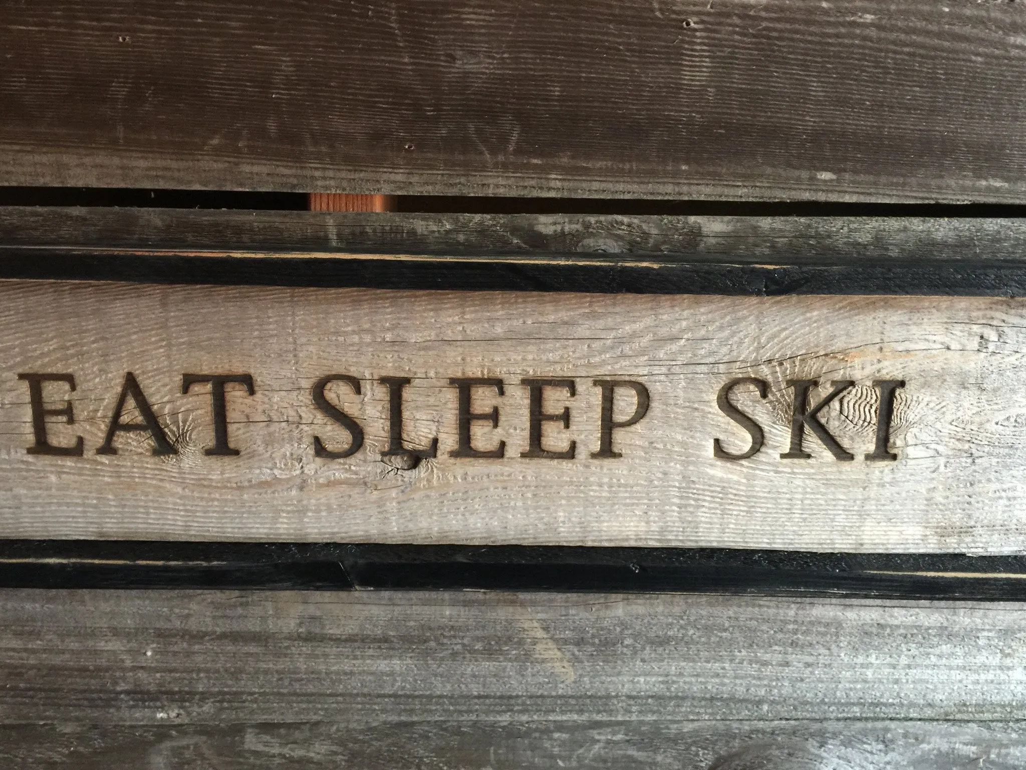 Sign - Eat Sleep Ski