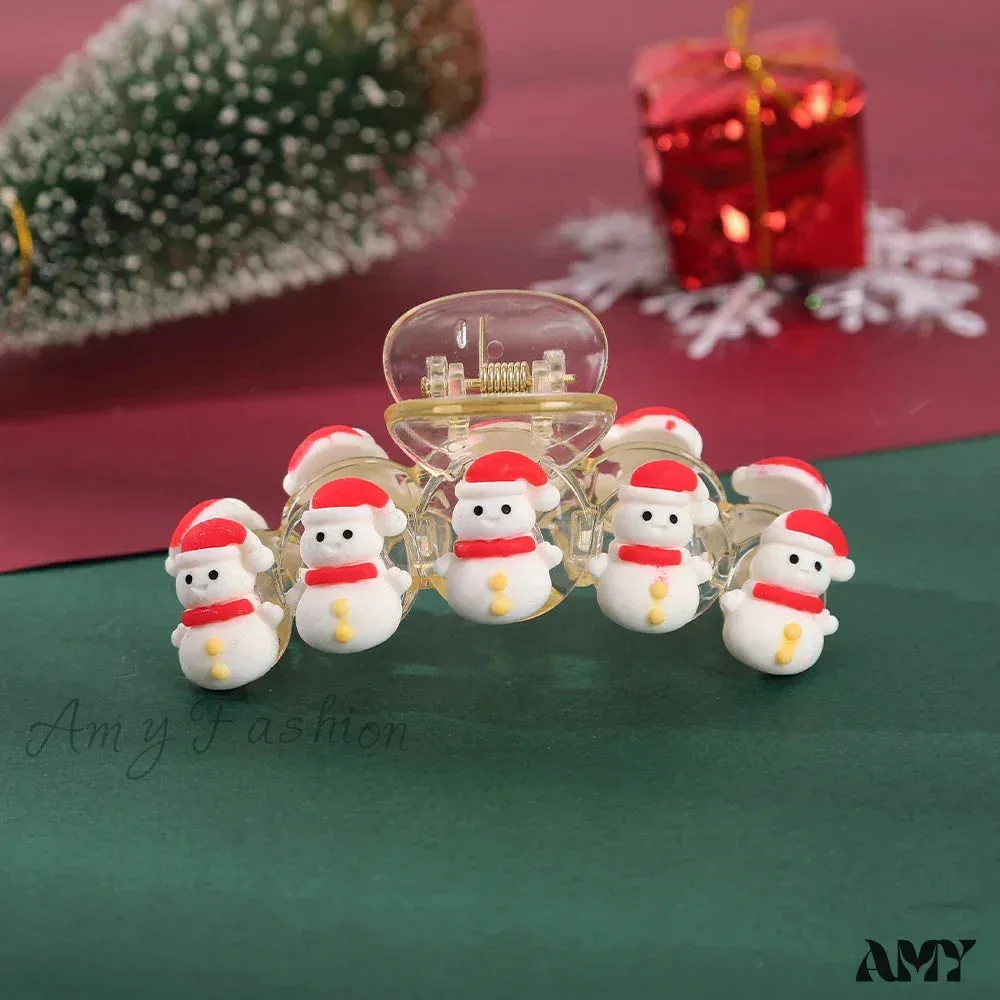 Snowman Flocking Winter Fashion Hair Accessory