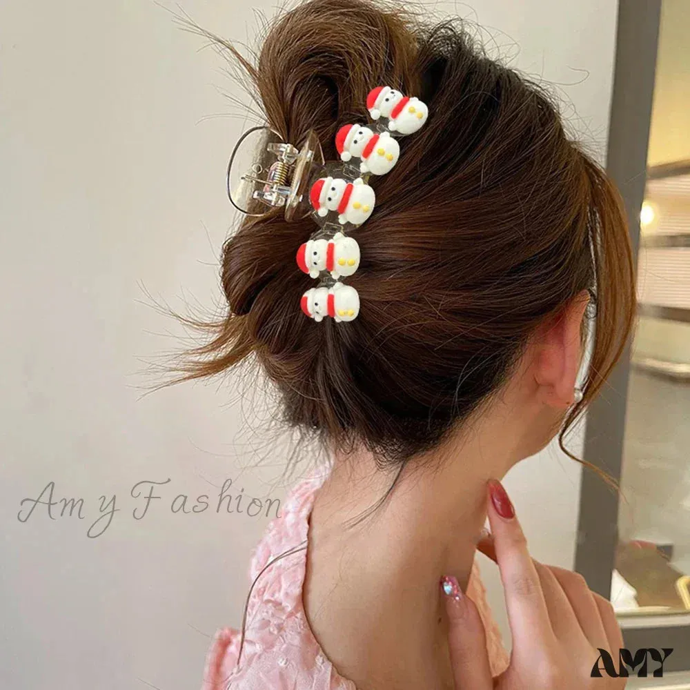 Snowman Flocking Winter Fashion Hair Accessory