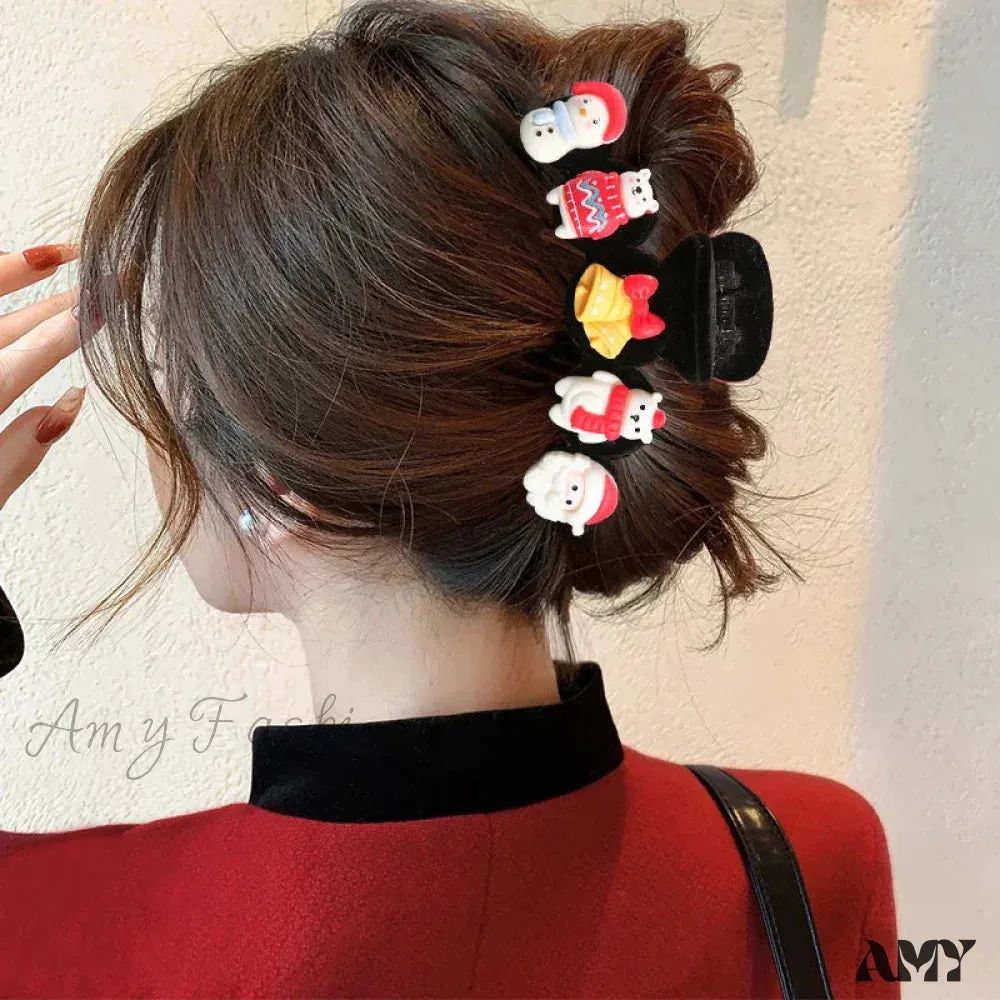 Snowman Flocking Winter Fashion Hair Accessory