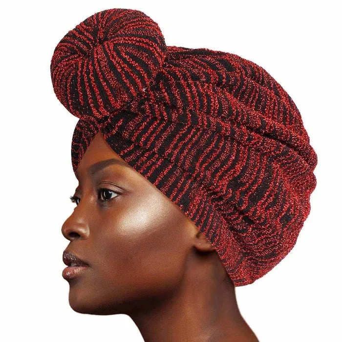 Stripe Donut Knot Turban