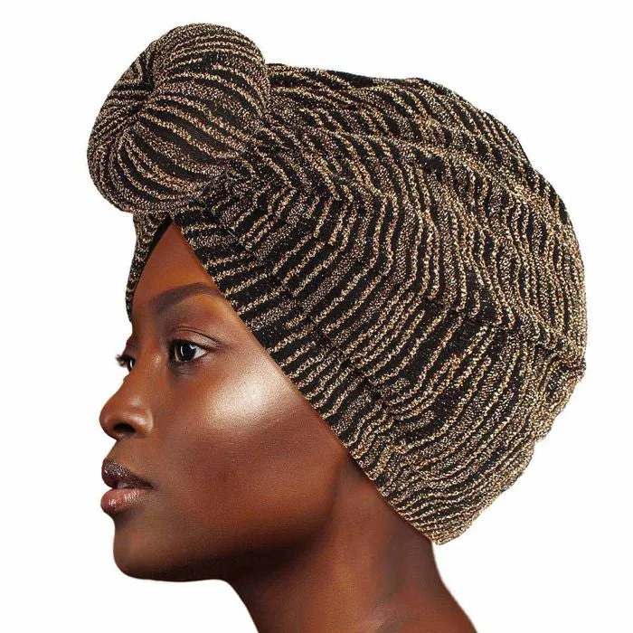 Stripe Donut Knot Turban