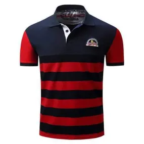 Striped Printed Casual Business Golf Shirts