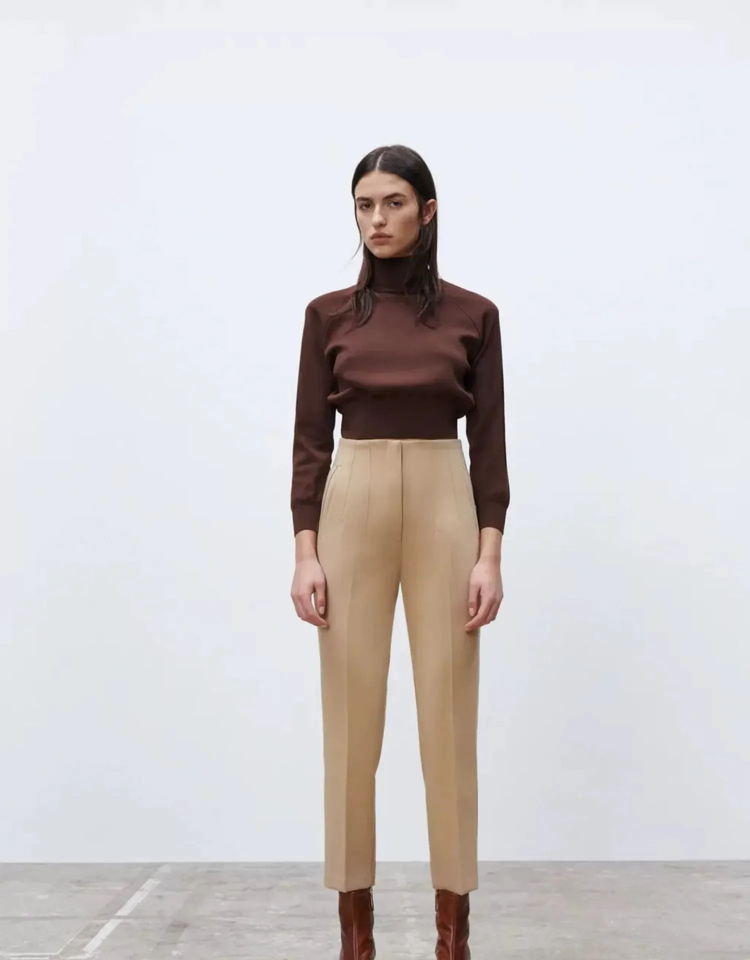 Tailored High Waist Slacks