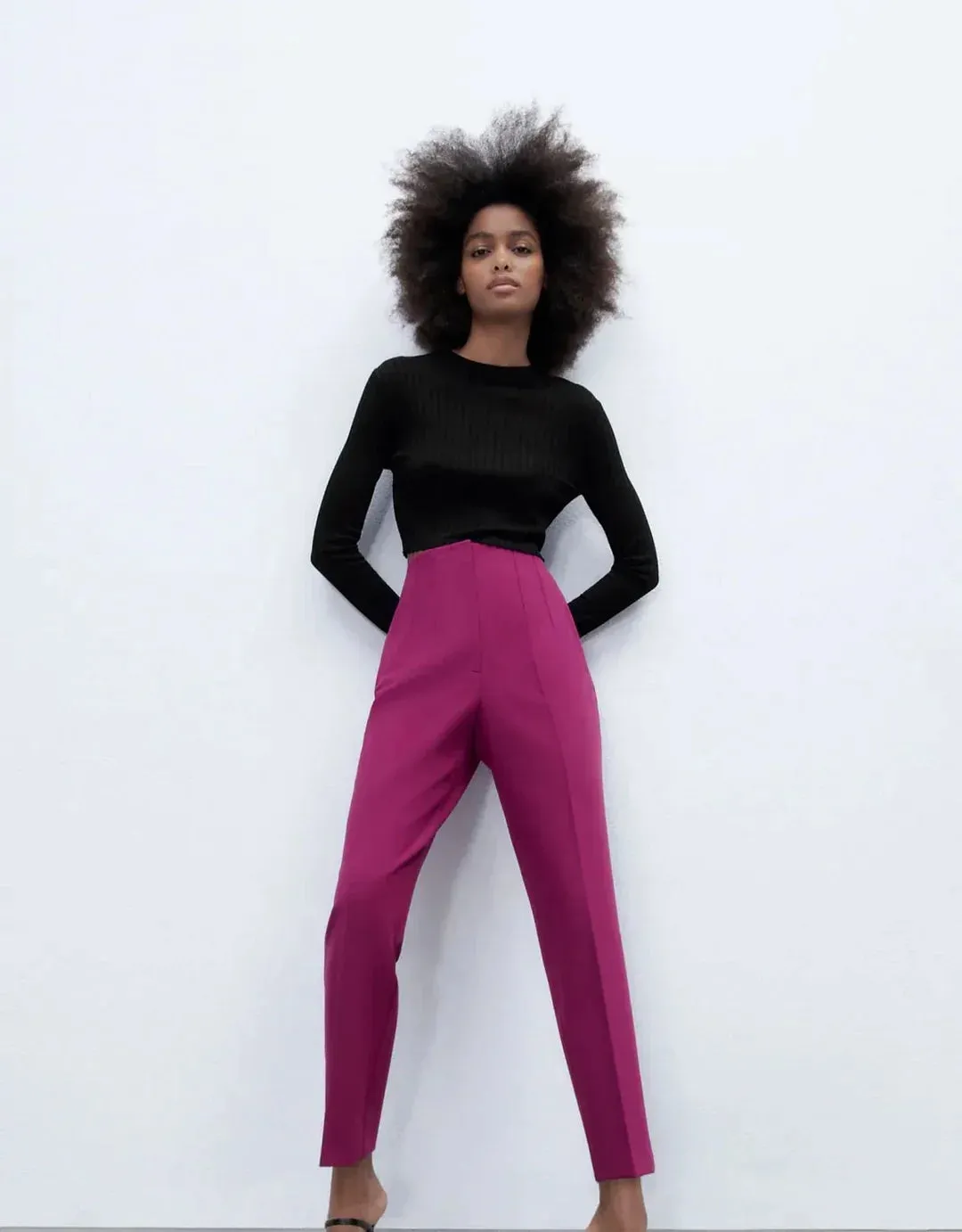 Tailored High Waist Slacks