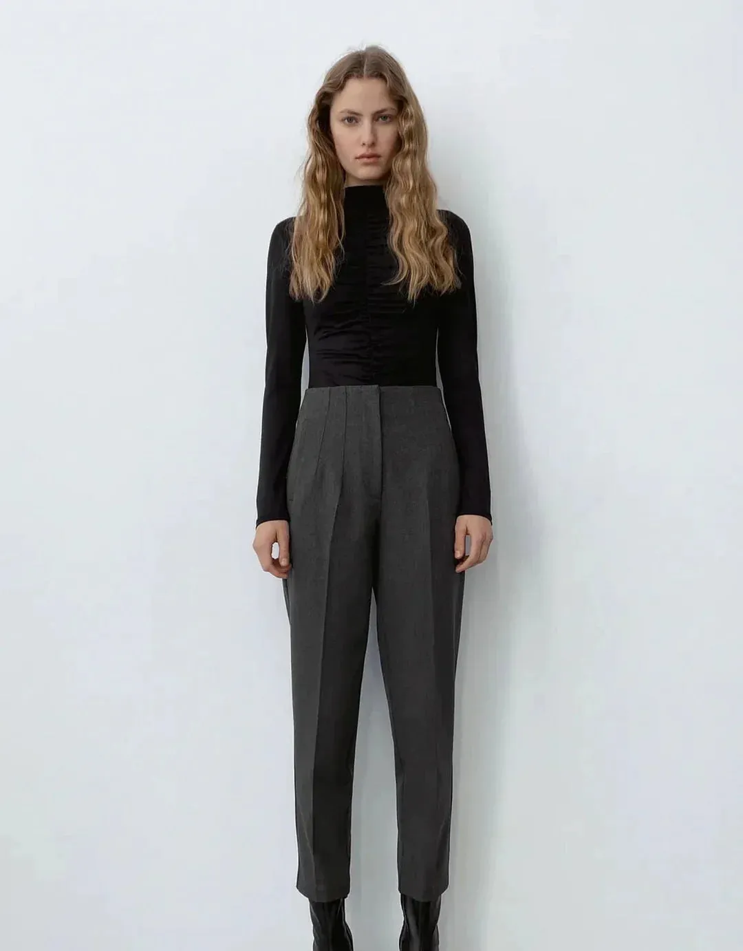 Tailored High Waist Slacks