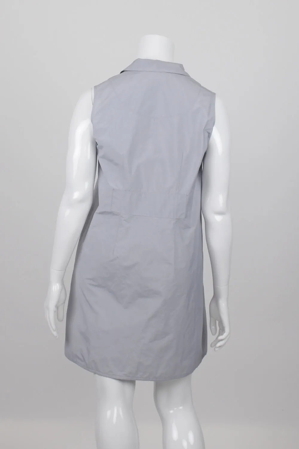 The Ark Grey Sleeveless Button Front Tunic L