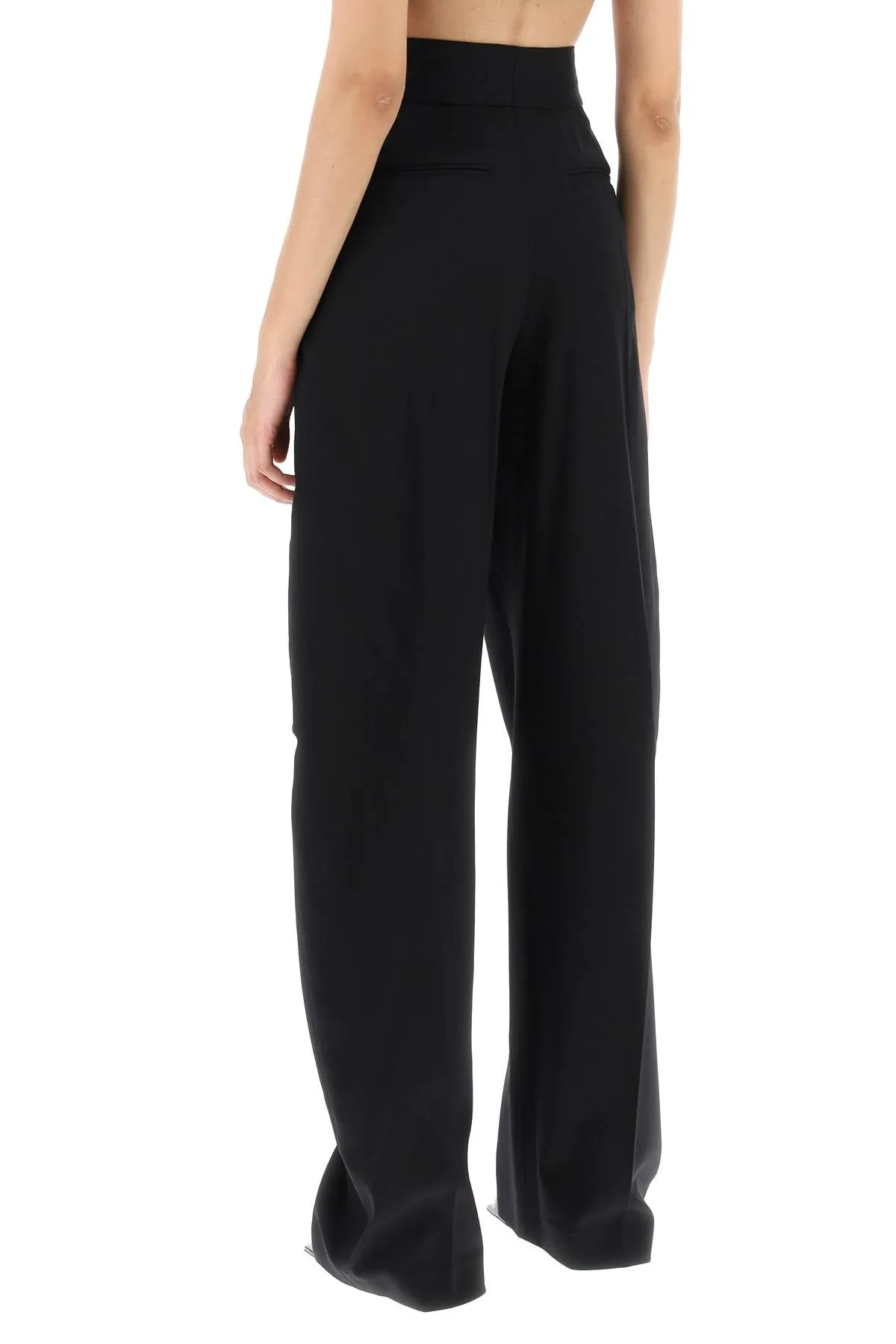 THE ATTICO gary stretch wool trousers